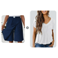 📢📢50 % DE RÉDUCTION !! ⏰Jupe-short décontractée à taille élastique pour femme