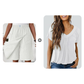 📢📢50 % DE RÉDUCTION !! ⏰Jupe-short décontractée à taille élastique pour femme
