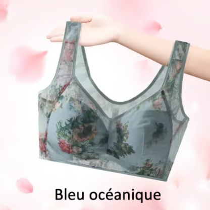 🎁Dernier jour-Achetez 1 Gratuit 1😍Soutien-gorge confort rafraîchissant en dentelle de soie glacée