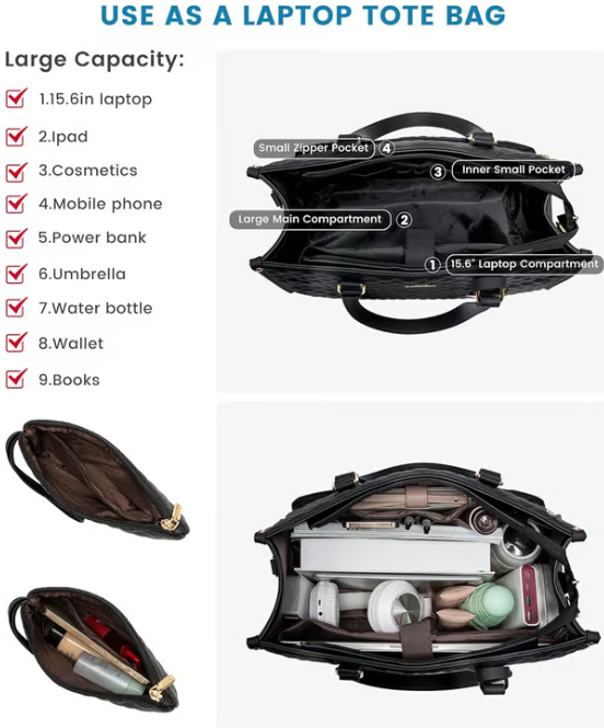 📢📢50 % de réduction !! ⏰Sac fourre-tout 3 en 1 pour femme