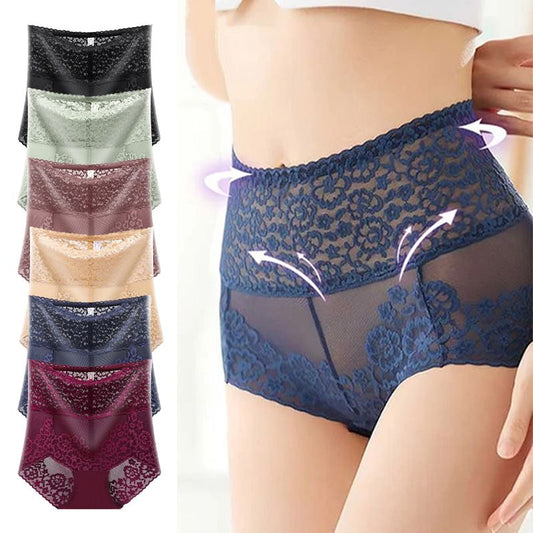 Culottes sexy en dentelle taille haute pour femme