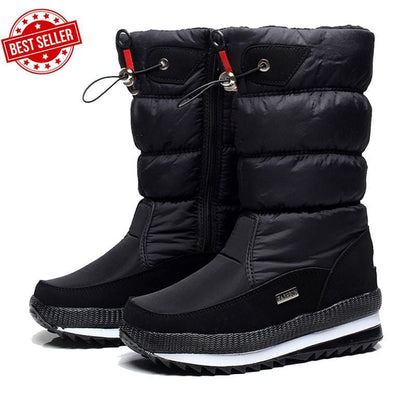 ✨Cadeau idéal - Bottes de neige de haute qualité, sans glissement et imperméables en fourrure synthétique pour les femmes👍