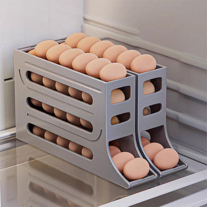 Étagère de rangement pour œufs avec conception inclinée à 4 niveaux