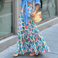Hot sale 50% discount🔥Summer holiday printed half long skirt