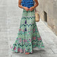 Hot sale 50% discount🔥Summer holiday printed half long skirt