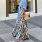 Hot sale 50% discount🔥Summer holiday printed half long skirt