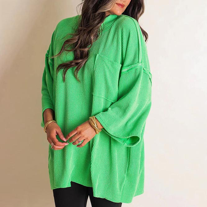 🌟2024 New High Neck Urban Ribbed Women's Top
