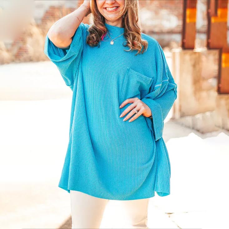 🌟2024 New High Neck Urban Ribbed Women's Top