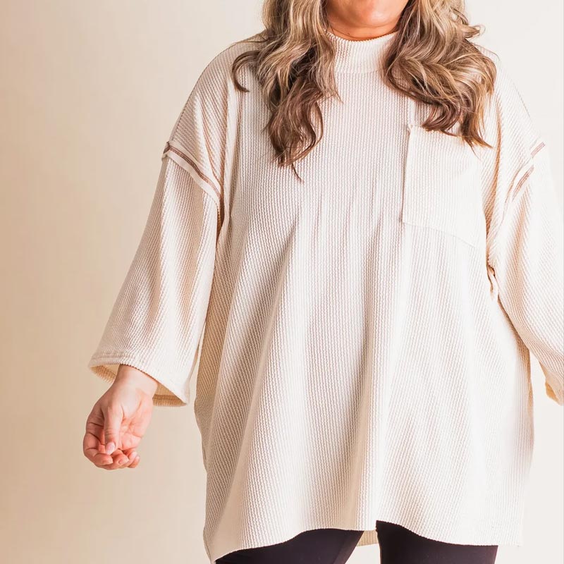 🌟2024 New High Neck Urban Ribbed Women's Top
