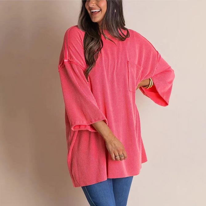 🌟2024 New High Neck Urban Ribbed Women's Top