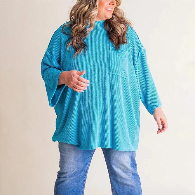🌟2024 New High Neck Urban Ribbed Women's Top