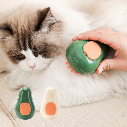Brosse de bain avec spray pour chien et chat