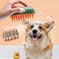 Brosse de bain avec spray pour chien et chat