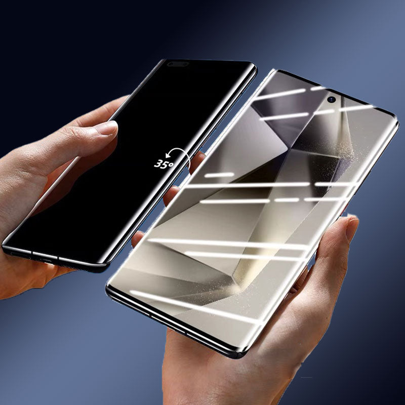 Protecteur d'écran en verre trempé HD / anti-pipe 4k avec installation de l'élimination de la poussière automatique pour Samsung