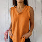 🔥Gilet en col unique dans les tissus en coton et en lin