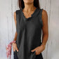 🔥Gilet en col unique dans les tissus en coton et en lin