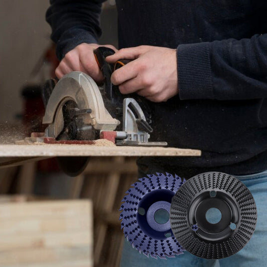 Disque de meulage à pointes et à dents pour sculpture sur bois