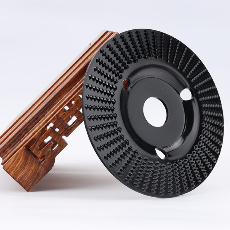 Disque de meulage à pointes et à dents pour sculpture sur bois