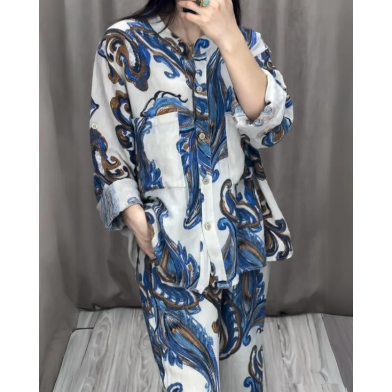 💃Ensemble chemise et pantalon deux pièces pour femmes