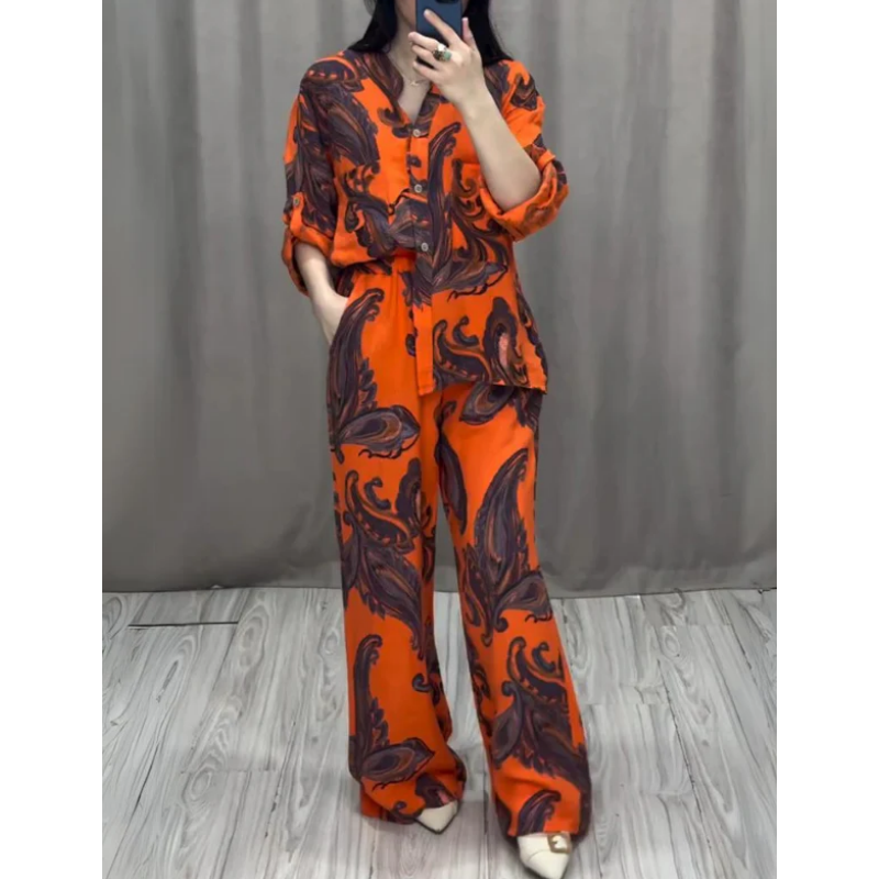 💃Ensemble chemise et pantalon deux pièces pour femmes