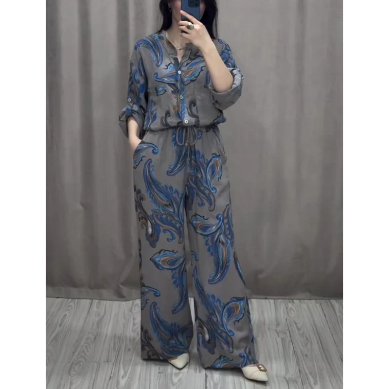 💃Ensemble chemise et pantalon deux pièces pour femmes