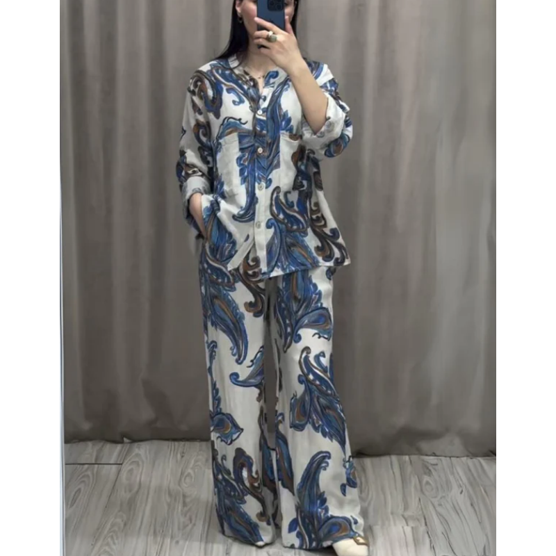 💃Ensemble chemise et pantalon deux pièces pour femmes