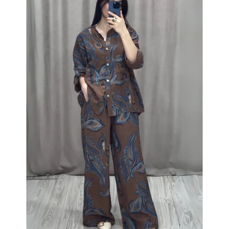 💃Ensemble chemise et pantalon deux pièces pour femmes