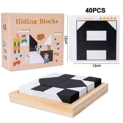 ✨Blocs en patchwork Puzzles pour encourager l'imagination spatiale des enfants