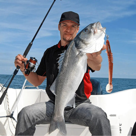 8 pièces Appât pour la pêche à la ligne de la loche franche 46 section Appât mou