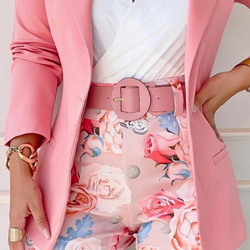 🔥Ensemble 2 pièces de mode décontractée d'été pour femmes (🔥ceinture incluse)