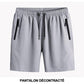 Short extensible en soie glacée pour homme de taille grande
