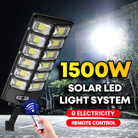 💥Système d'éclairage LED solaire 1500W