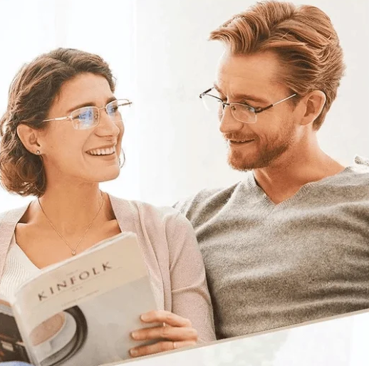 Lunettes de lecture progressives à double usage, de loin et de près, en saphir, à haute dureté et anti-bleu