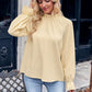 💞Women's Autumn Solid Ruffle Long-Sleeve Jacquard Top