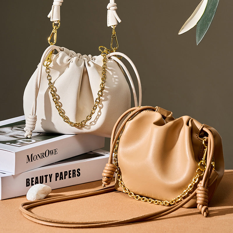 ⏰49% de réduction pour une durée limitée avec livraison gratuite👜Sac à Bandoulière avec Cordon de Serrage et Chaîne pour Femmes