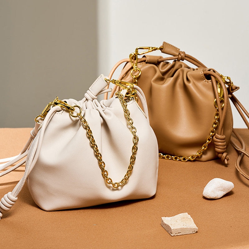 ⏰49% de réduction pour une durée limitée avec livraison gratuite👜Sac à Bandoulière avec Cordon de Serrage et Chaîne pour Femmes