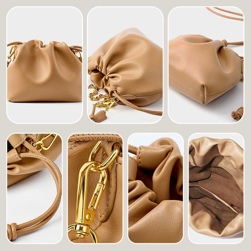 ⏰49% de réduction pour une durée limitée avec livraison gratuite👜Sac à Bandoulière avec Cordon de Serrage et Chaîne pour Femmes