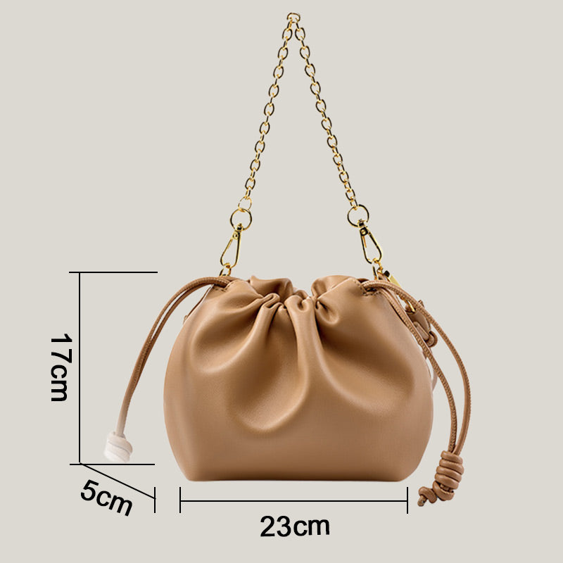 ⏰49% de réduction pour une durée limitée avec livraison gratuite👜Sac à Bandoulière avec Cordon de Serrage et Chaîne pour Femmes