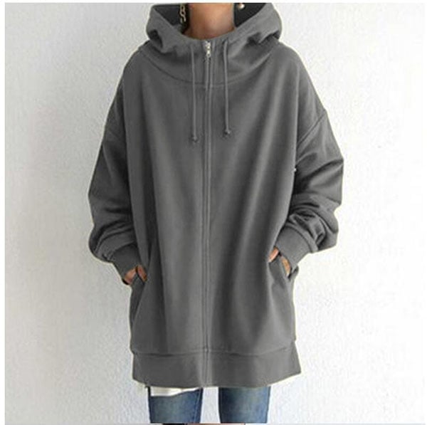 【🔥🔥🔥Livraison gratuite pour 2 pièces】Sweat à capuche zippé automne/hiver pour femmes avec capuche