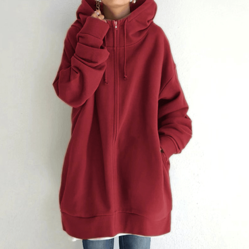 【🔥🔥🔥Livraison gratuite pour 2 pièces】Sweat à capuche zippé automne/hiver pour femmes avec capuche