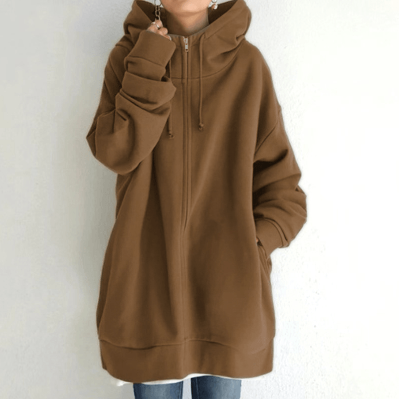 【🔥🔥🔥Livraison gratuite pour 2 pièces】Sweat à capuche zippé automne/hiver pour femmes avec capuche