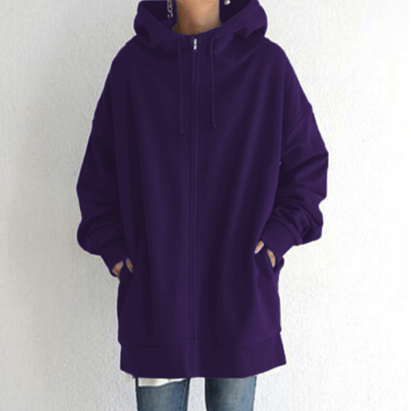 【🔥🔥🔥Livraison gratuite pour 2 pièces】Sweat à capuche zippé automne/hiver pour femmes avec capuche