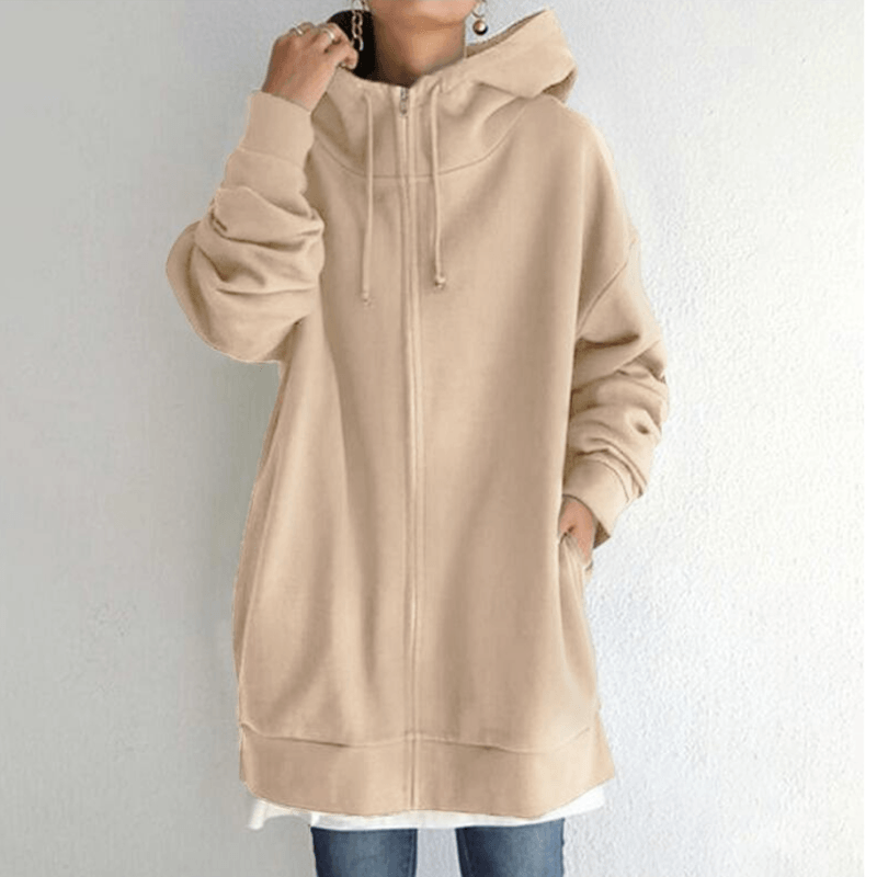 【🔥🔥🔥Livraison gratuite pour 2 pièces】Sweat à capuche zippé automne/hiver pour femmes avec capuche