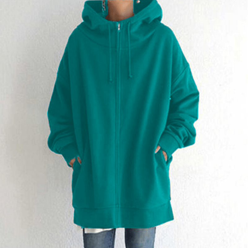 【🔥🔥🔥Livraison gratuite pour 2 pièces】Sweat à capuche zippé automne/hiver pour femmes avec capuche