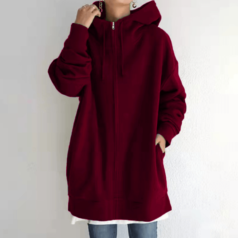 【🔥🔥🔥Livraison gratuite pour 2 pièces】Sweat à capuche zippé automne/hiver pour femmes avec capuche