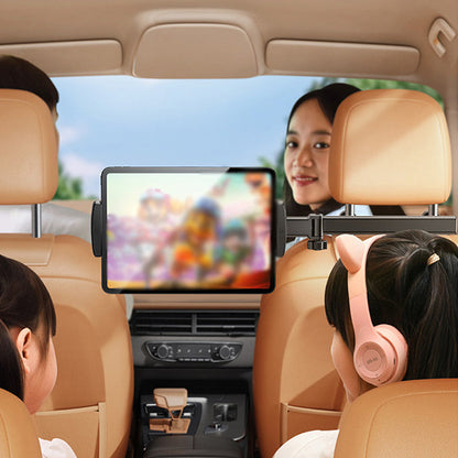 📢📢50 % de réduction !! ⏰ Support de Tablette pour Appuie-Tête de Voiture – Triple Axe, Rotation 360° & Compatible 4,7–12,9 Pouces