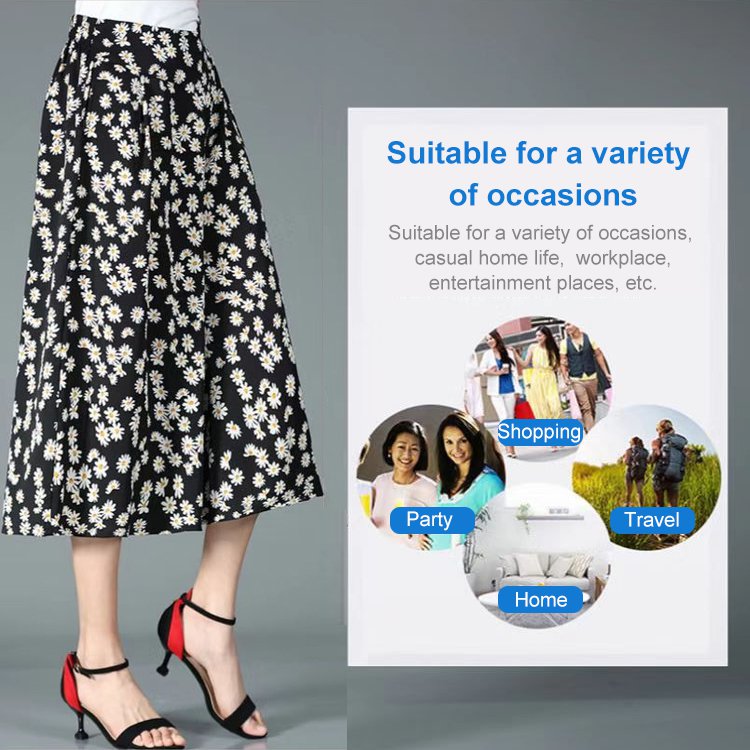 💃2024 Culottes larges en mousseline plissée à taille élastique pour femmes💝