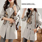 🔥 49% OFF !!🔥Trench-coat mi-long amincissant à revers pour femmes💝ACHETEZ 2 ， LIVRAISON GRATUITE