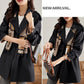 🔥 49% OFF !!🔥Trench-coat mi-long amincissant à revers pour femmes💝ACHETEZ 2 ， LIVRAISON GRATUITE