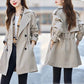 🔥 49% OFF !!🔥Trench-coat mi-long amincissant à revers pour femmes💝ACHETEZ 2 ， LIVRAISON GRATUITE